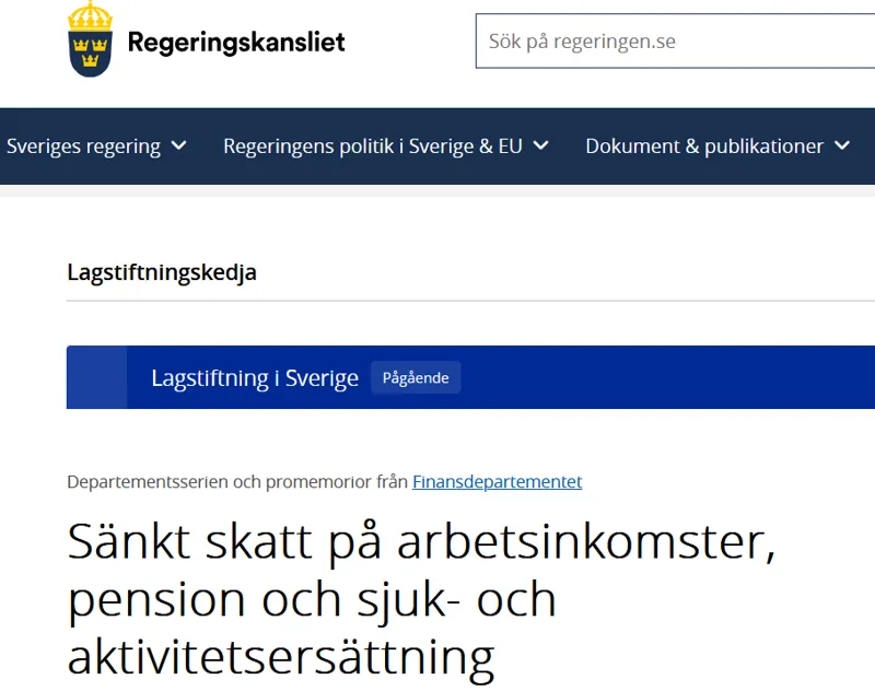 Politik och satsningar för att mildra lågkonjunkturen